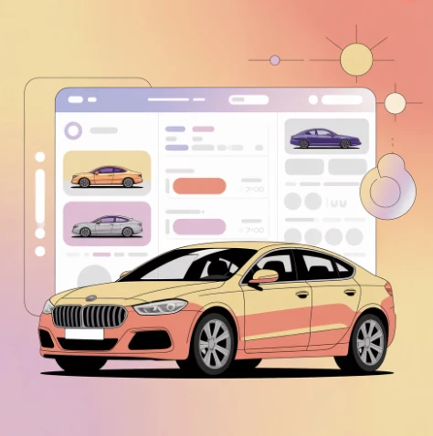 중고차 판매를 위해 KB차차차 홈페이지 대시보드 화면 예시