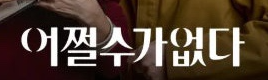 어쩔수가 없다