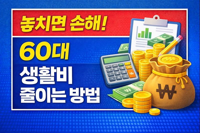 60대 생활비 줄이는 방법