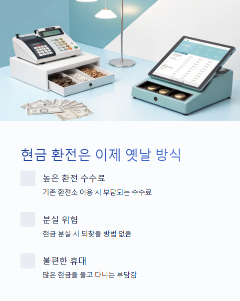 현금 환전은 이제 옛날 방식