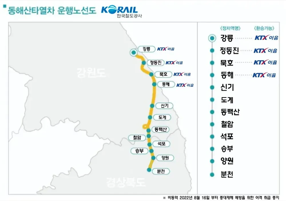동해산타열차 시간표 예매가능한 날 가격_2