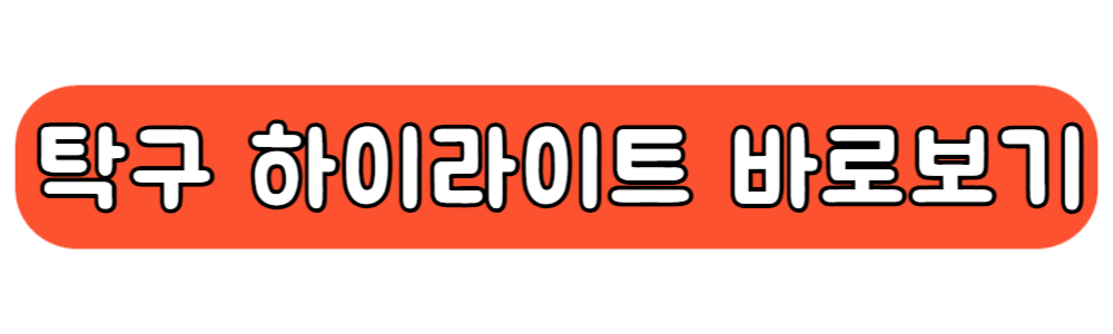 파리올림픽 탁구 혼합복식 준결승 하이라이트 영상