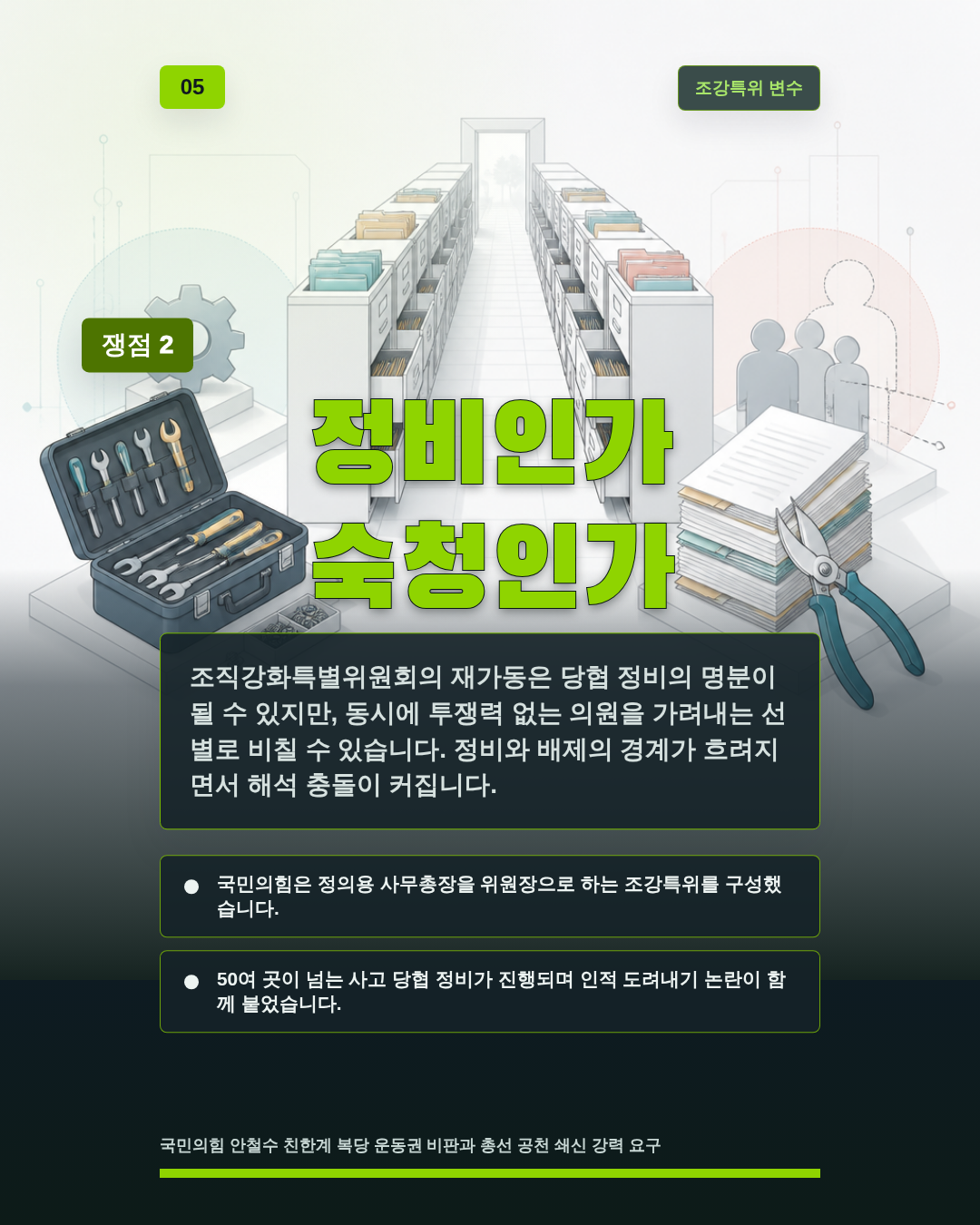 정비인가 숙청인가