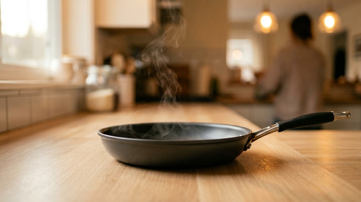 뜨거운 코팅 프라이팬을 자연 냉각으로 식히는 올바른 관리 방법