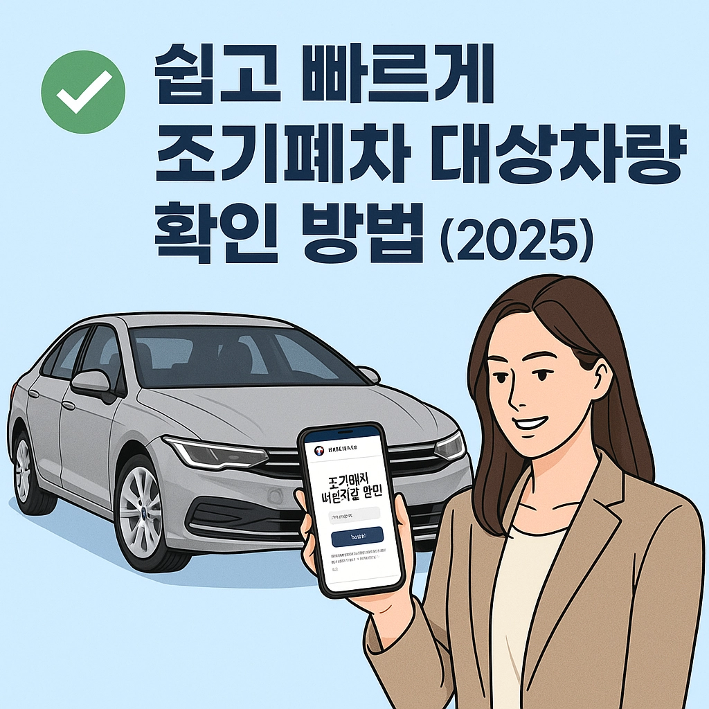 조기폐차 대상차량 쉽고 빠른 확인 방법 2025년 최신 정보