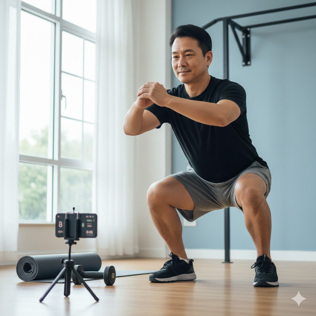 50대 근력 자가 테스트 동작