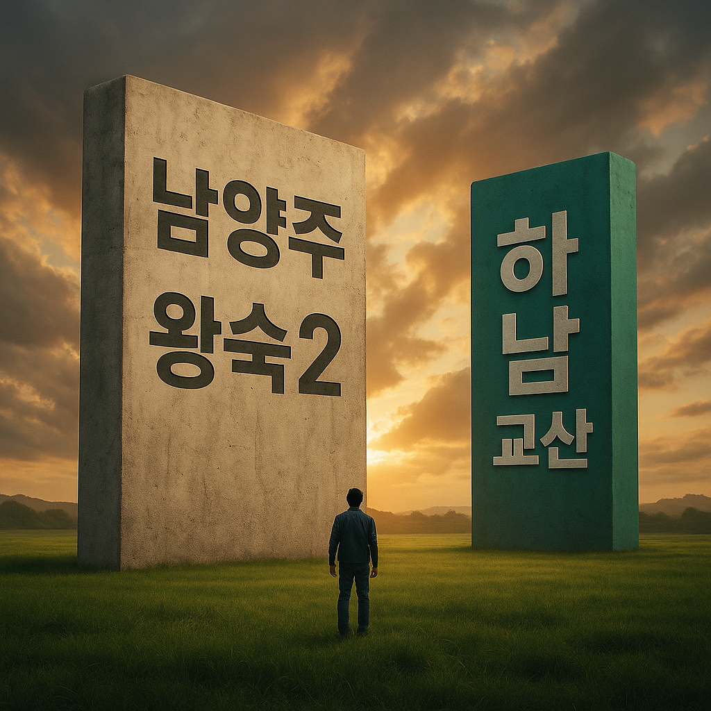 남양주왕숙2 vs 하남교산, 어디가 더 매력적일까? 🔍