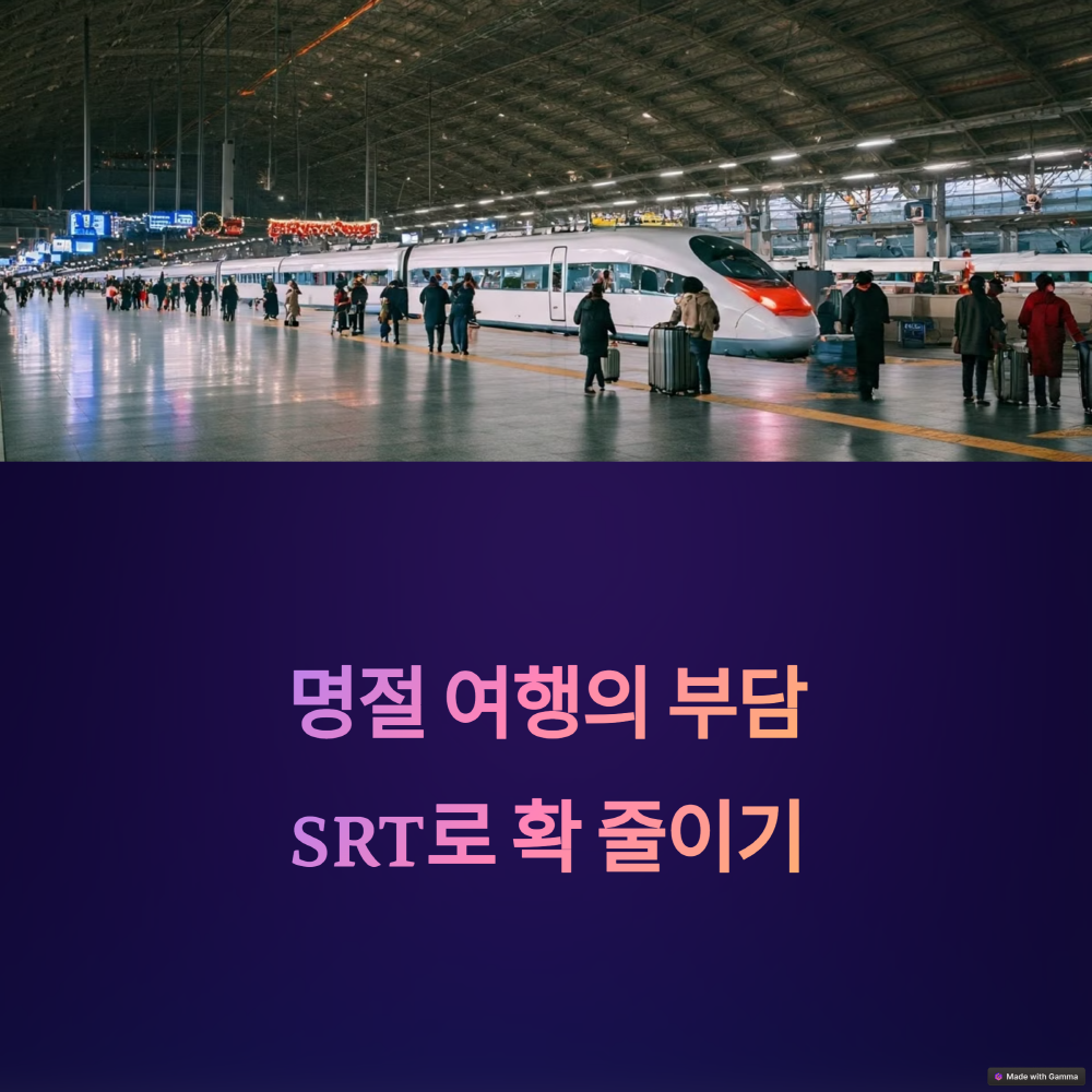 명절 여행의 부담