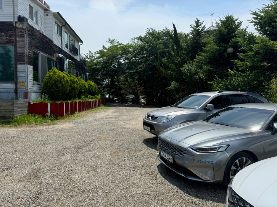 닭한마리 주차장 입구