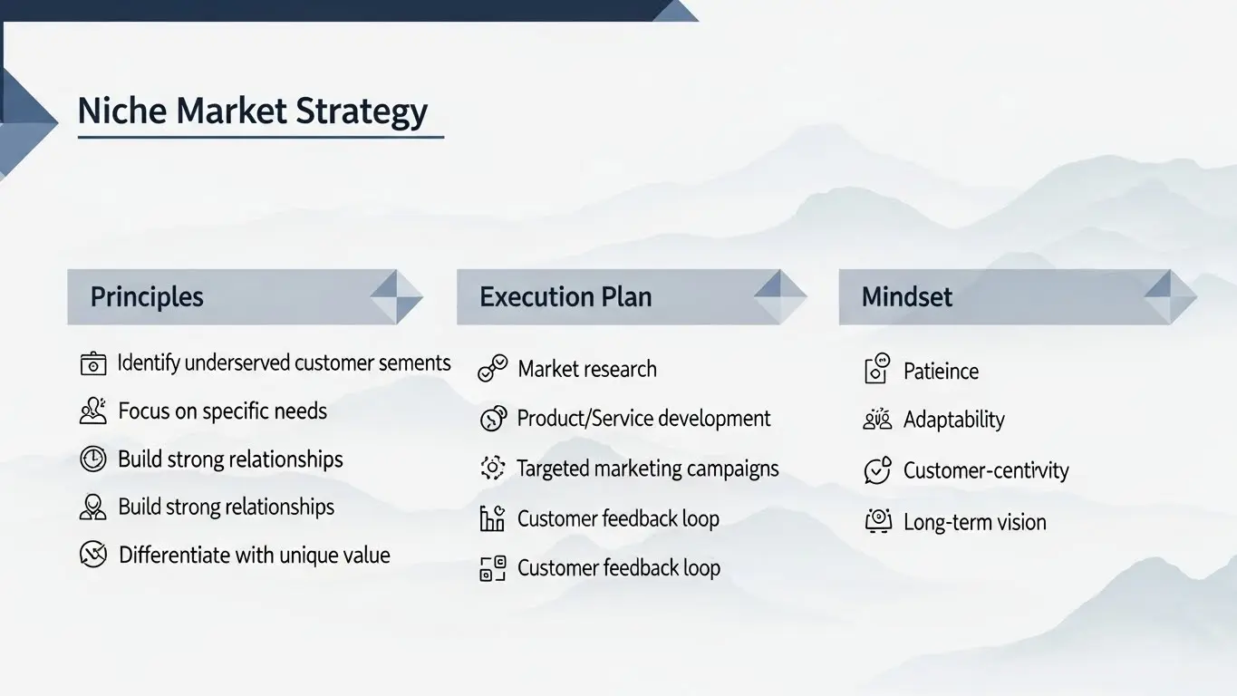 <img src="niche_market_strategy_principles_execution_mindset.webp" alt="원칙과 실행 계획, 마인드셋으로 틈새시장을 공략하는 전략 이미지 입니다">