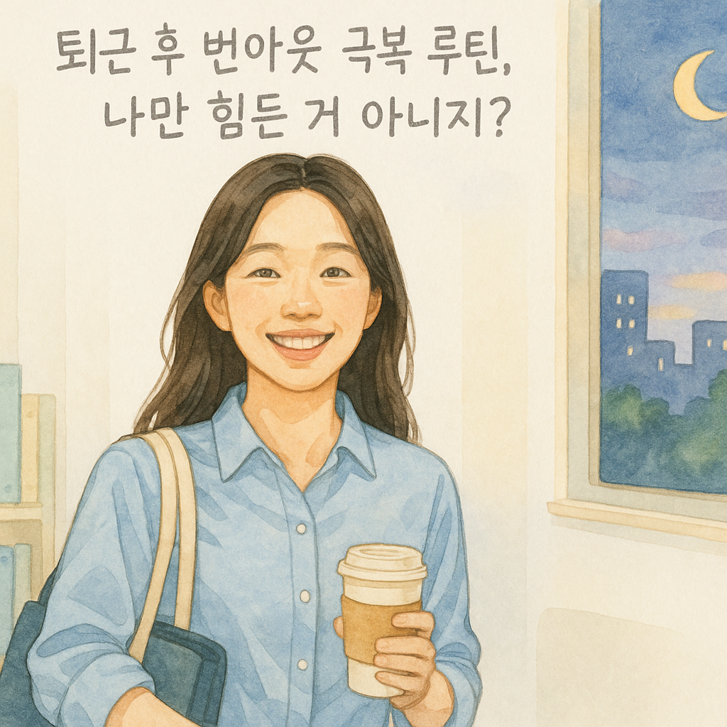 퇴근 후 고요한 저녁시간