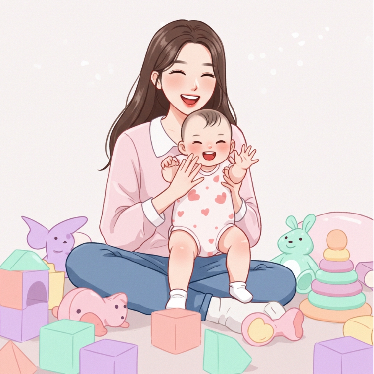 엄마랑 놀기만 했는데 똑똑해진다고요