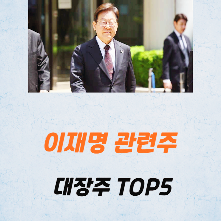 이재명 관련주 대장주 BEST5