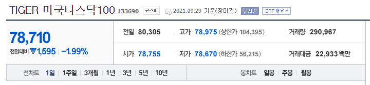 Tiger미국나스닥100