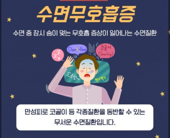 수면장애와 무호흡증 관련 사진
