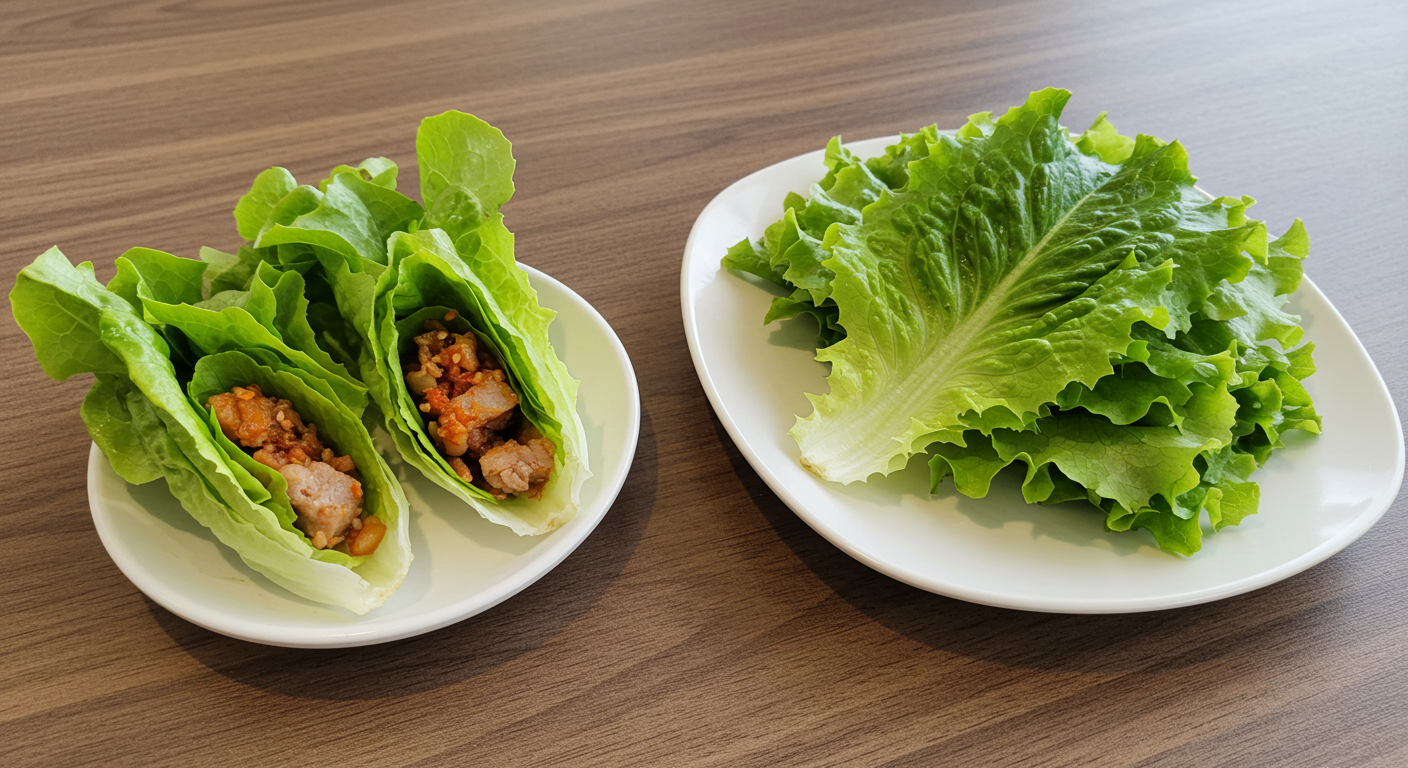 초록빛 상추: 마음의 안정과 숙면 유도