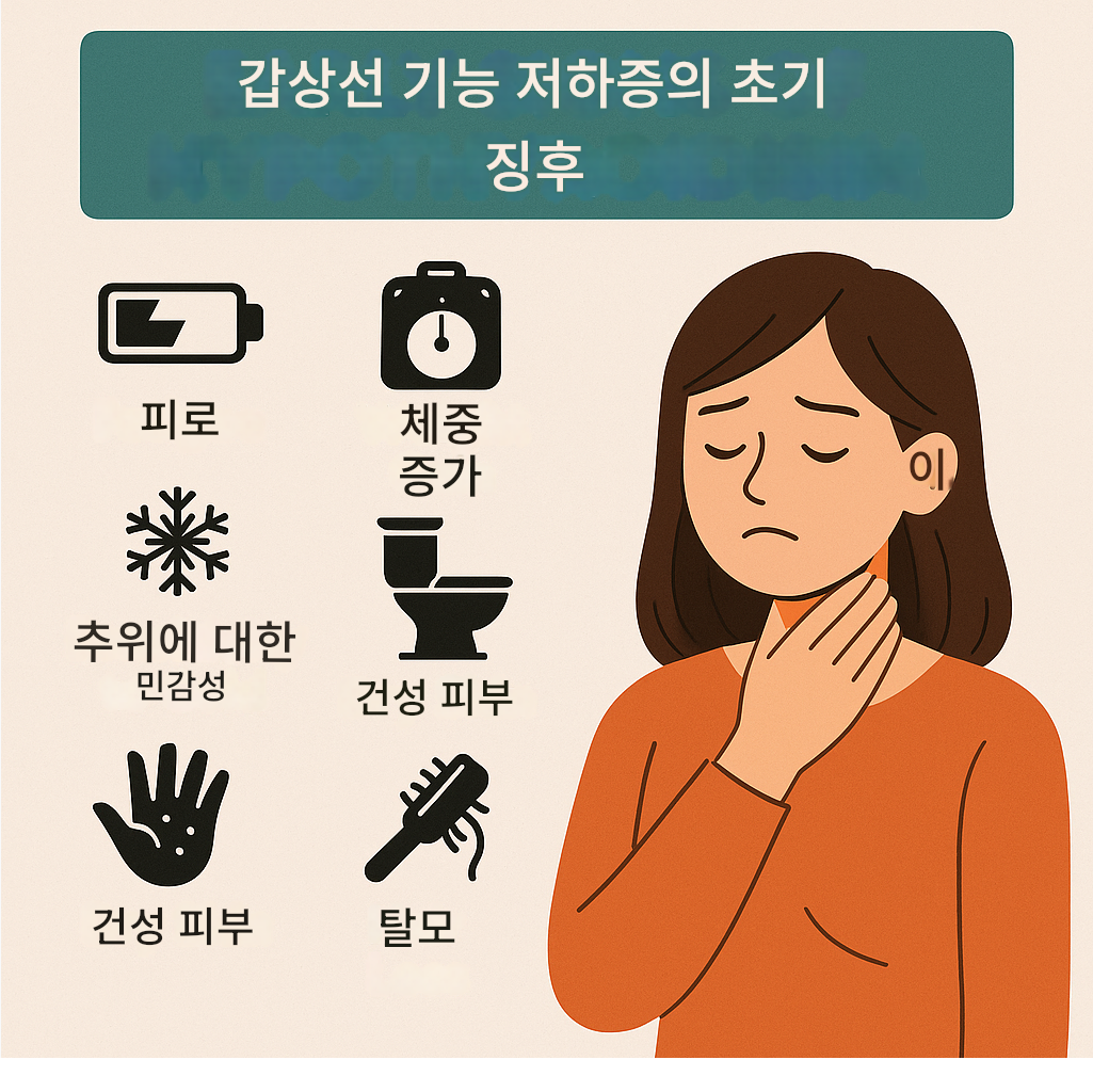 갑상선 기능 저하증 초기증상