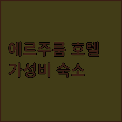 에르주룸 호텔 완벽 가이드 힐튼 가든..