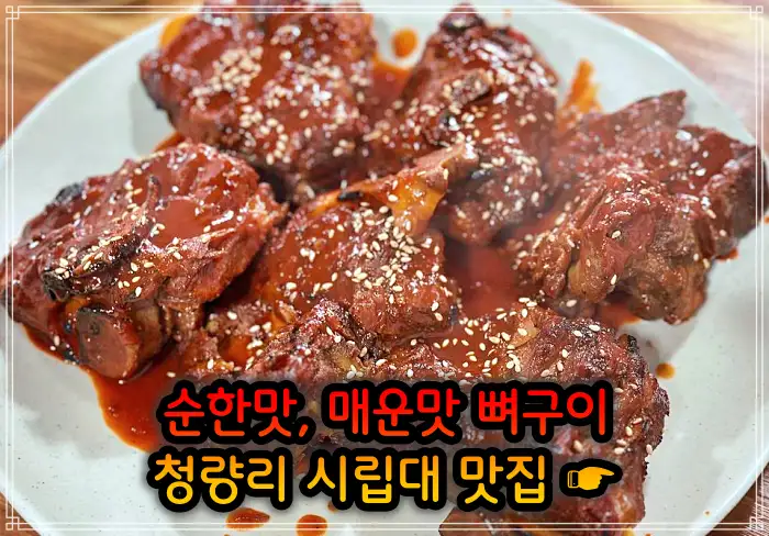 시립대 청량리 맛집 매운맛 뼈구이