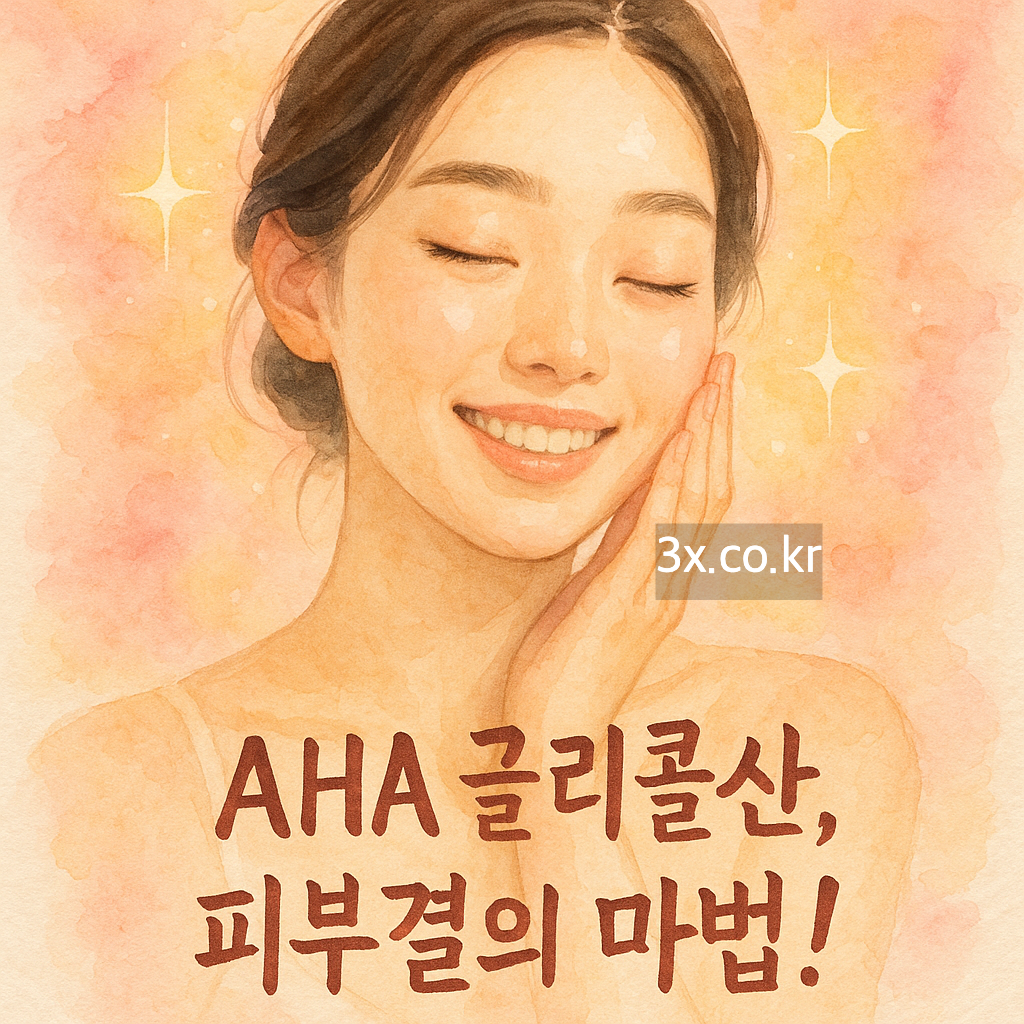 AHA 글리콜산: 놀라운 피부결 개선 효과 제대로 알고 쓰세요