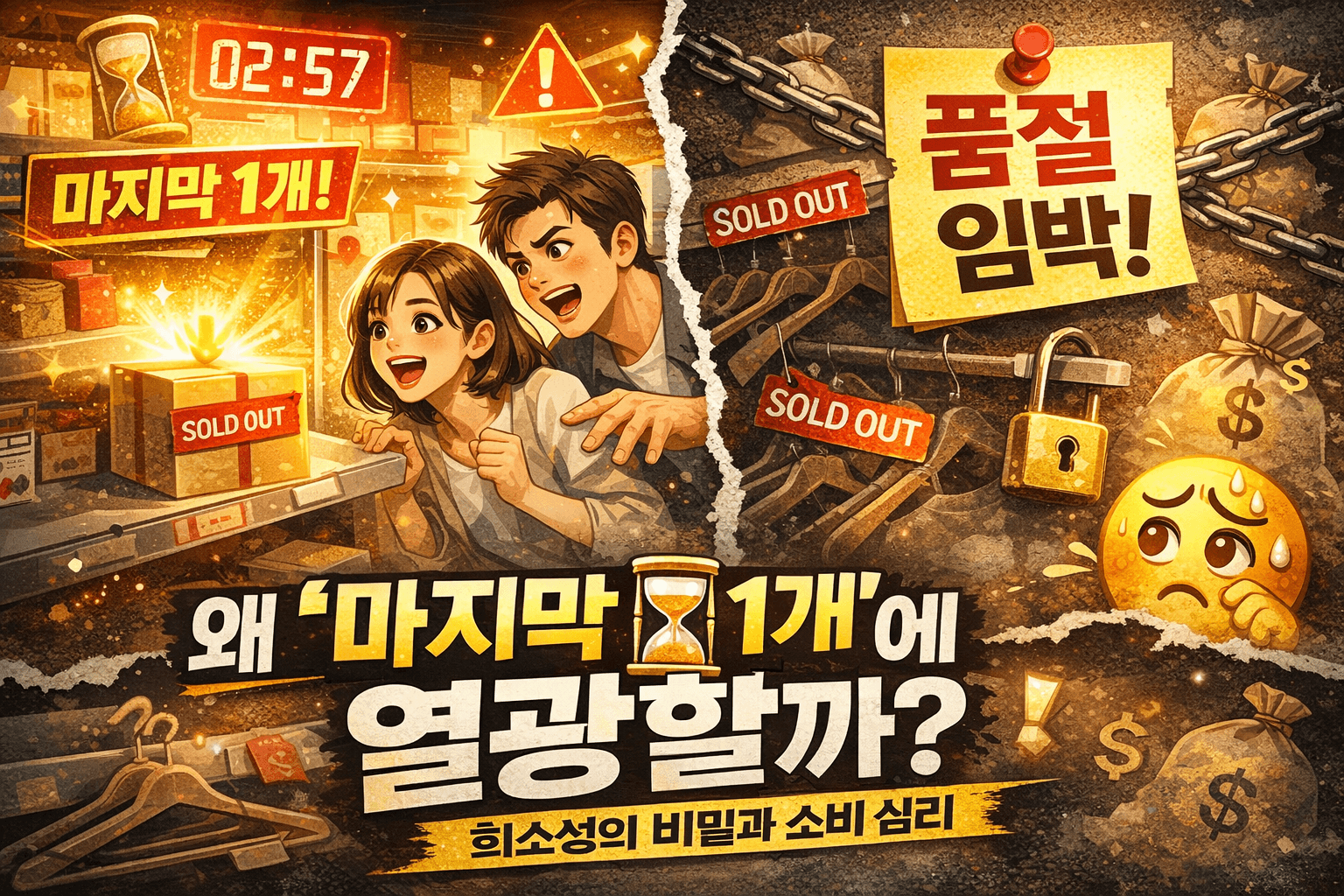 &ldquo;마지막 1개&rdquo;에 집착하는 이유 (희소성 심리 완전 해부)