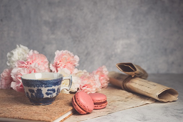 마카롱-찻잔-편지