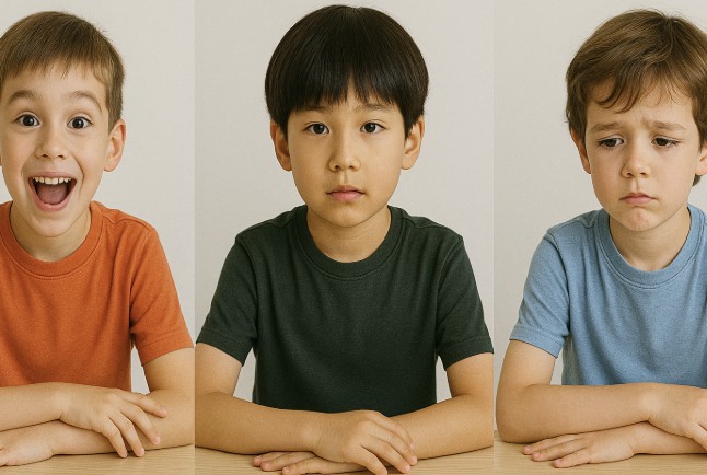 성향별 아들 사진