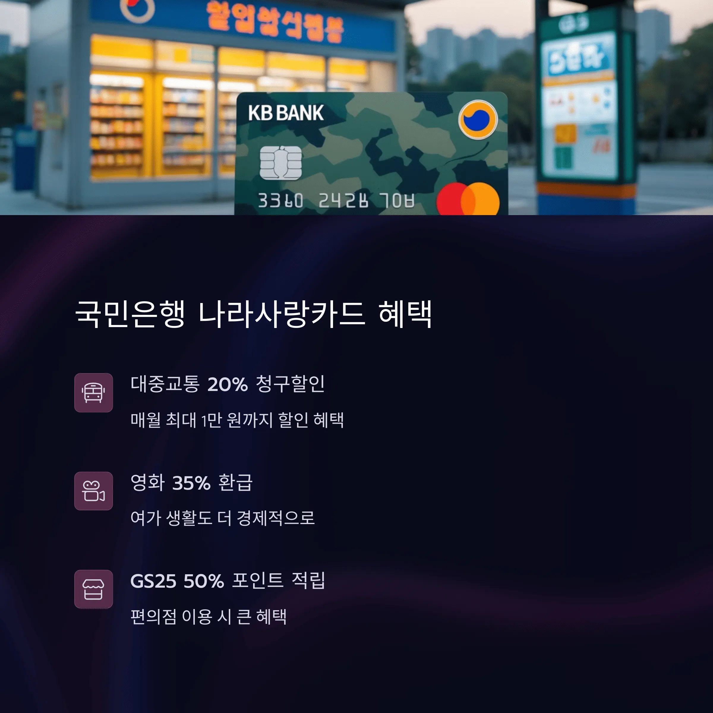 나라사랑카드 혜택 비교