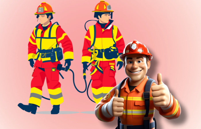 화재진압을-위해-준비하는-소방관들