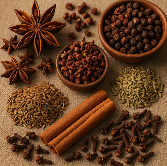 중국 향신료 사진