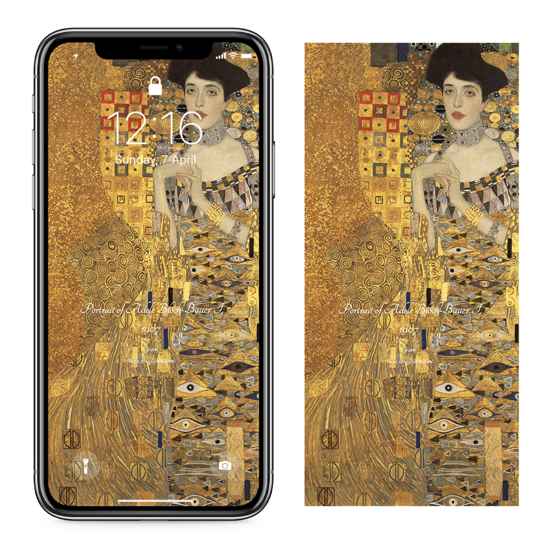 10 아델르 블로흐 바우어의 초상 I C - Gustav Klimt 클림트배경화면