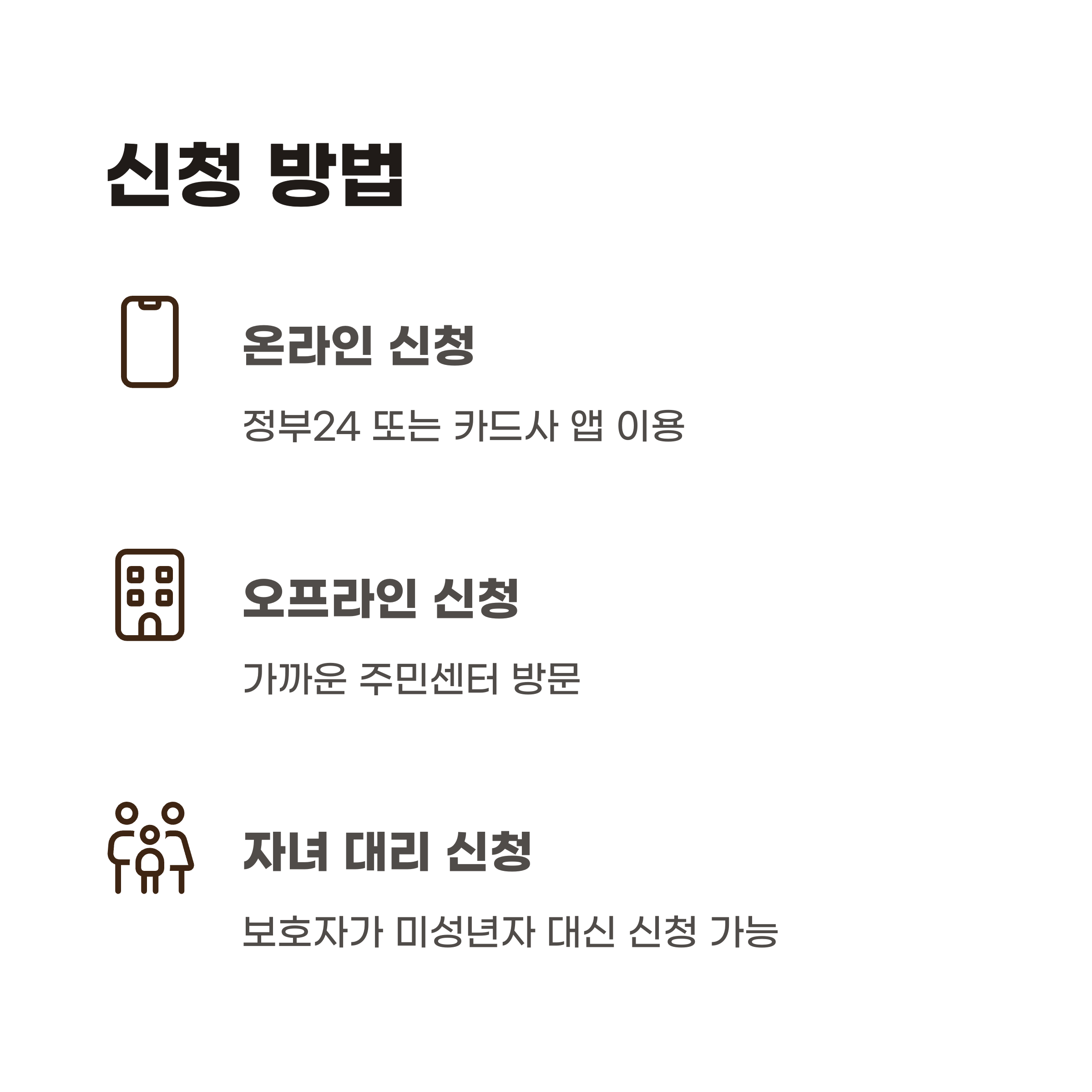 신청 방법과 절차는?