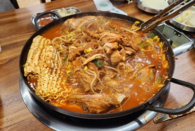 자매갈비전골라면사리