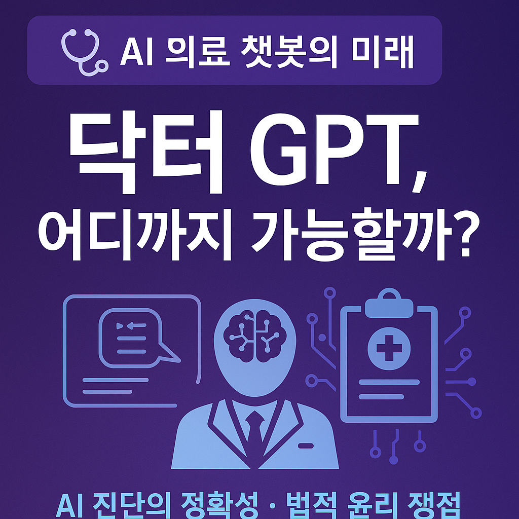 닥터 GPT, 어디까지 가능할까? – AI 의료 챗봇의 정확도와 윤리 쟁점 총정리