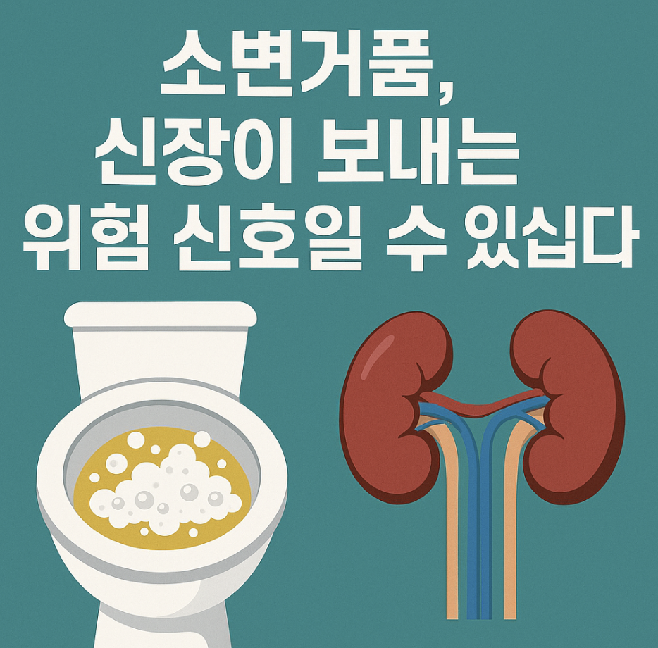 소변거품, 신장이 보내는 위험 신호일 수 있습니다