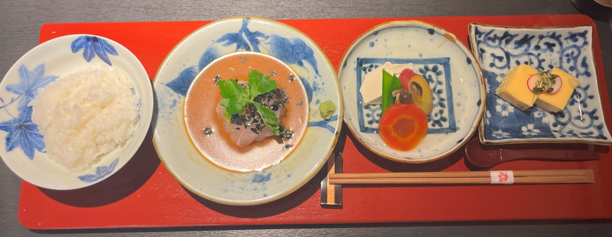 일본 교토 아라시야마 맛집 다이쇼 하나나의 도미회 정식