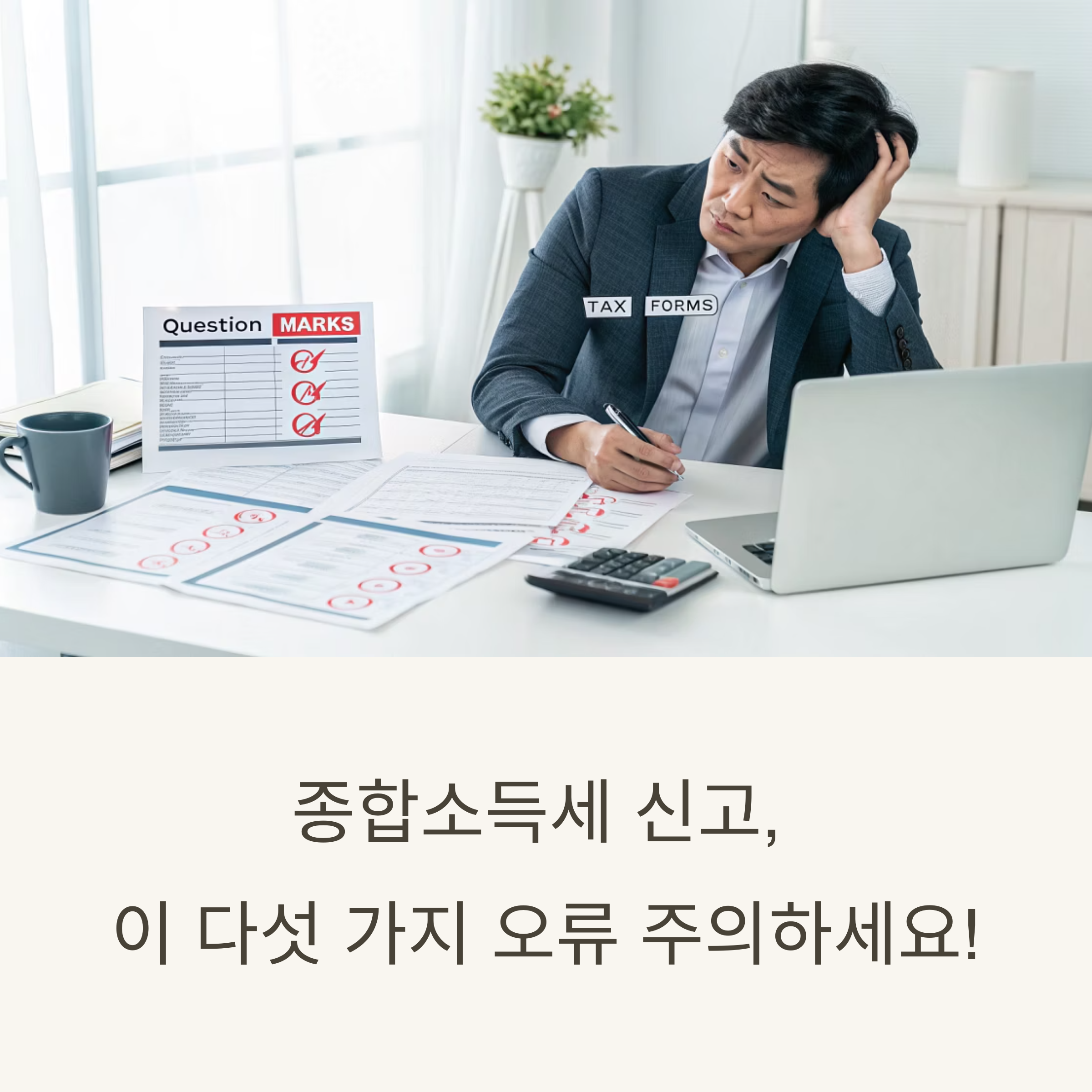 종합소득세 신고 오류 해결, 가장 흔한 실수 TOP 5