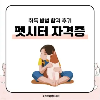 펫시터자격 교육과정 활동영역 창업준비 시니어 돌봄 일거리 찾기_9
