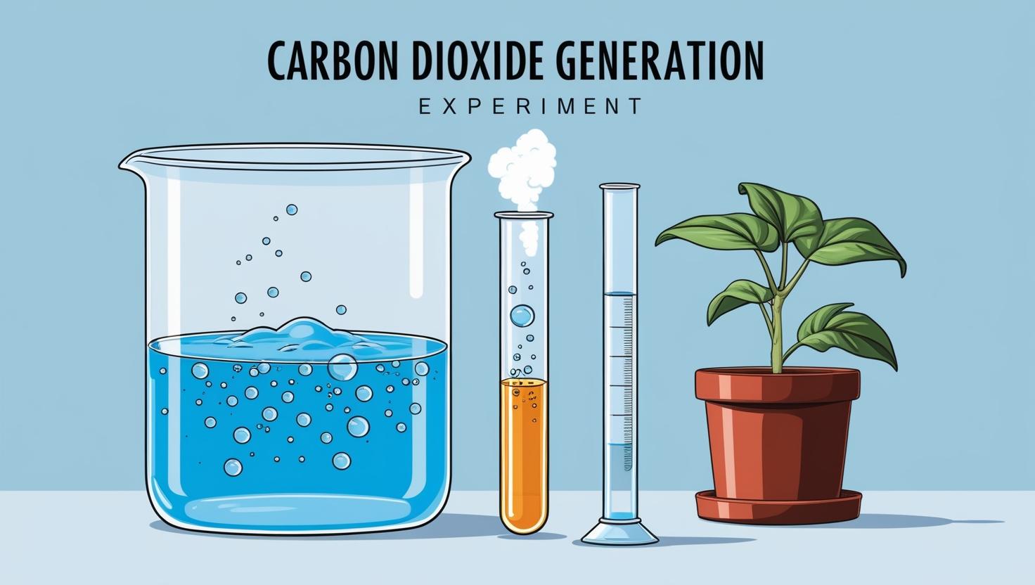 이산화탄소 발생 실험 이미지