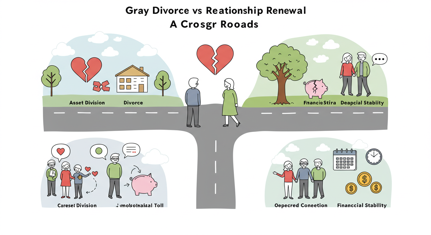 황혼 이혼 관련 그림