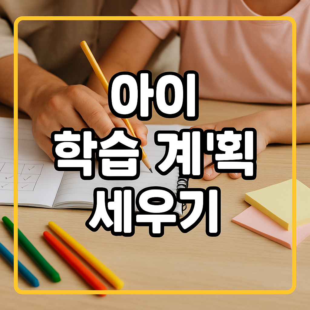 아이 학습 계획 세우기