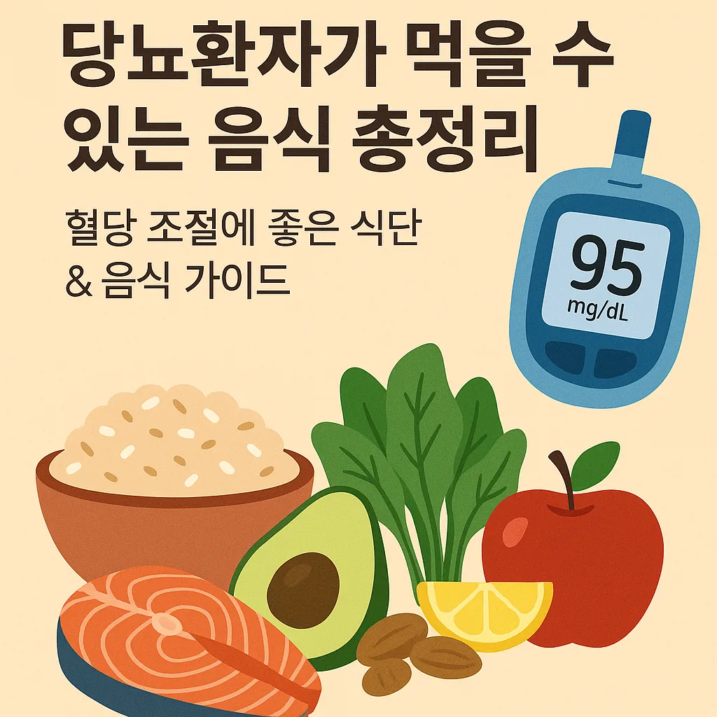 당뇨환자가 먹을 수 있는 음식 총정리 ❘ 혈당 조절에 좋은 식단 &amp; 음식 가이드