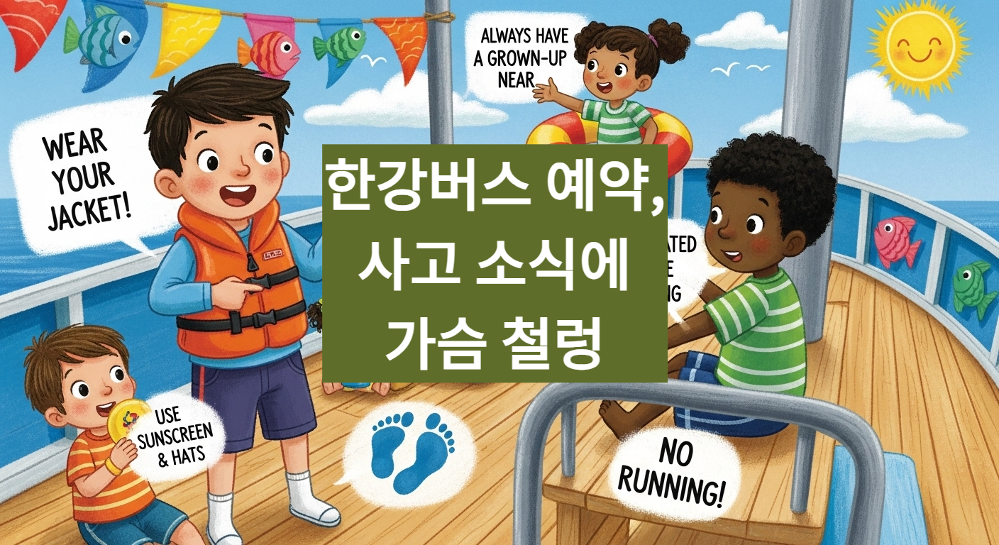 한강버스 예약, 사고 소식에 가슴 철렁