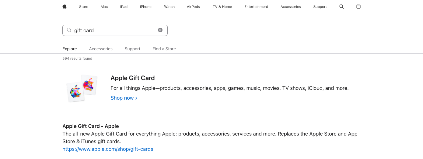 미국 애플 홈페이지 사진