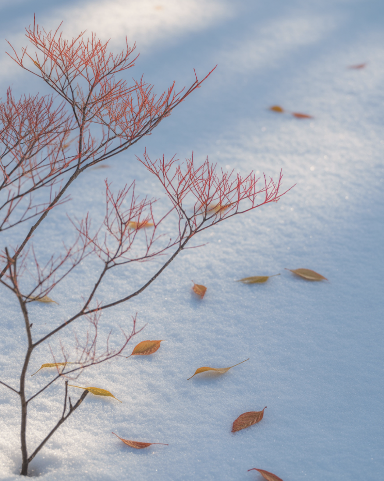 겨울에도 빛나는 붉은 가지의 매력