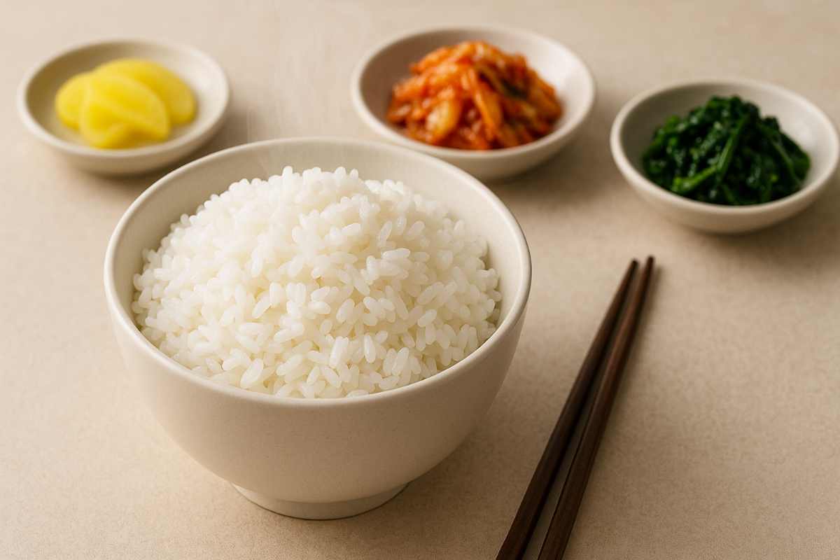흰밥과 반찬
