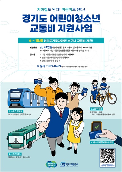 경기도 어린이 청소년 교통비 지원금