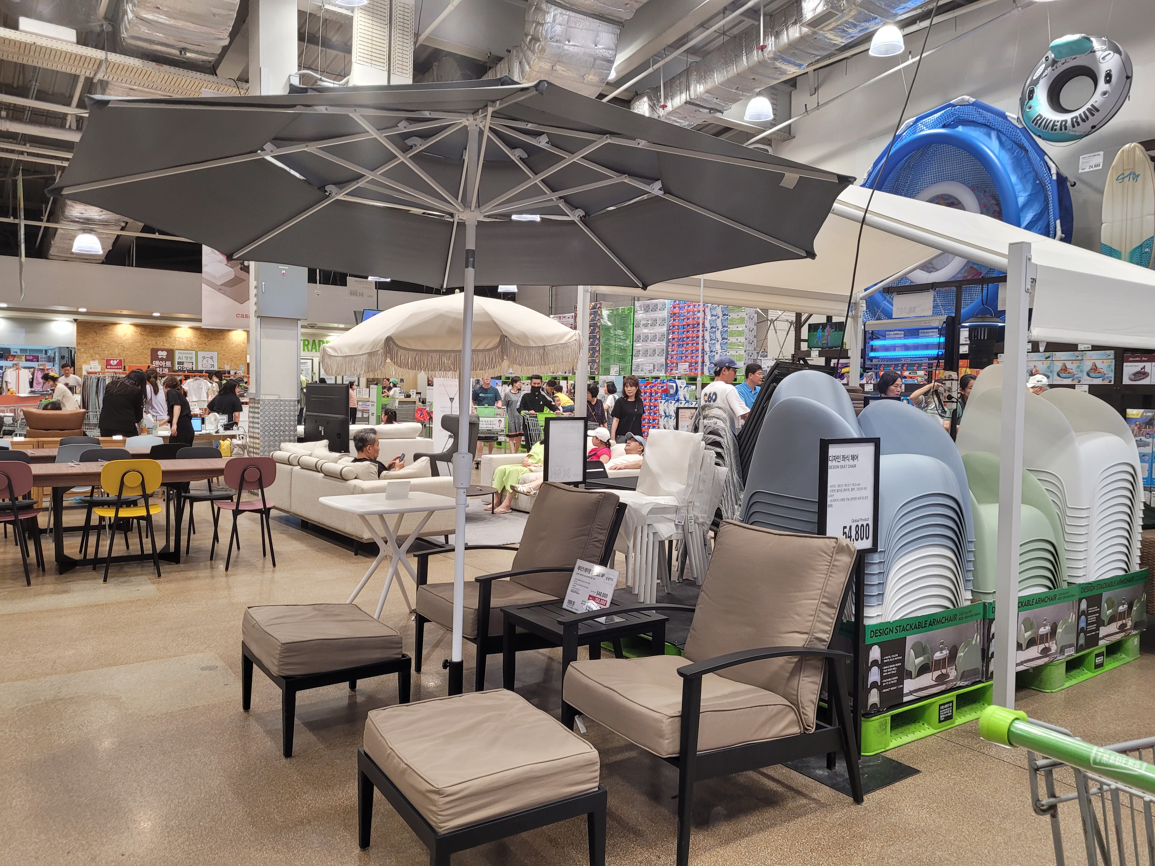 레이크 테이블 벤치세트