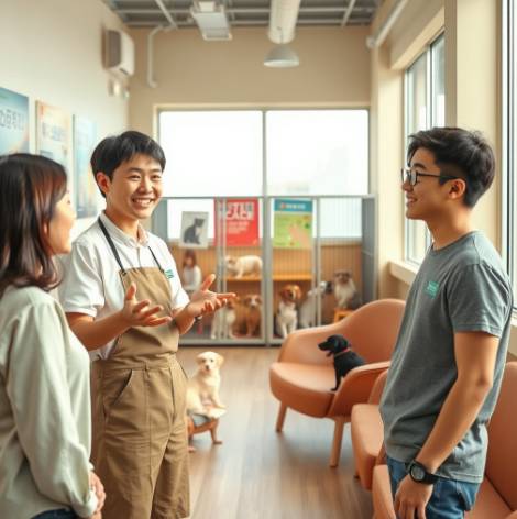 강아지 입양전 모습