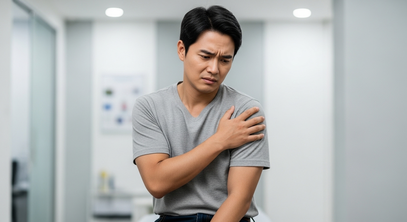 오십견, 석회성건염
